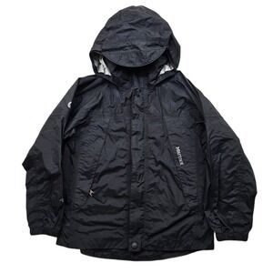 Marmot‎ PreCip Rain Jacket Kids Small Black Hooded Waterproof Outerwear